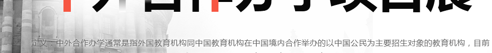 中外合作办学